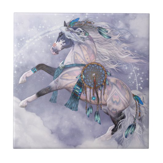 Cloud Dancer Art Tile Fliese (Vorderseite)