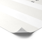 Cloud Dancer Martini Golf Brautparty Willkommen Poster (Ecke)
