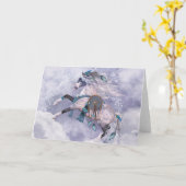 Cloud Dancer Notecard Karte (Gelbe Blume)