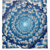 Cloud-Design Duschvorhang (Vorderseite)