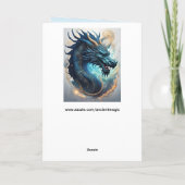 cloud dragon greeting card karte (Rückseite)