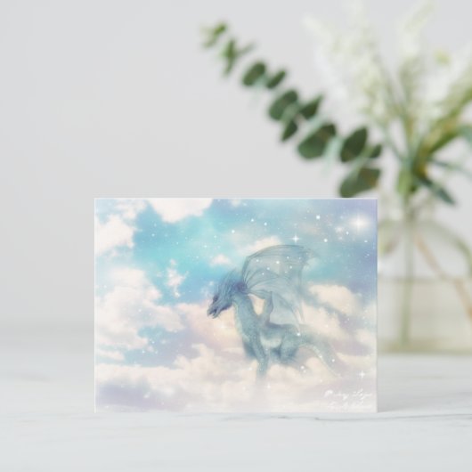 Cloud Dragon Post Cards Postkarte (Stehend Vorderseite)