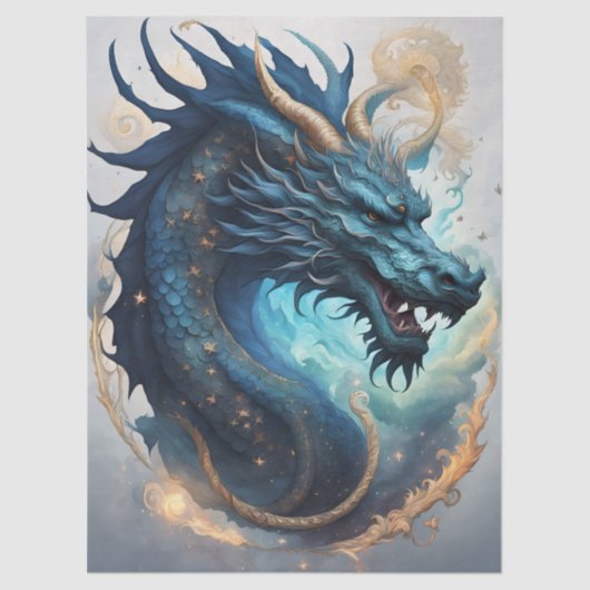 cloud dragon tissue paper seidenpapier (Vorderseite)