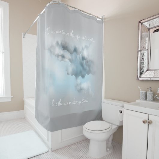 Cloud-Duschvorhang Duschvorhang (Beispiel)