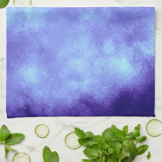 Cloud Effect Blue Storm Handtuch (Gefaltet)
