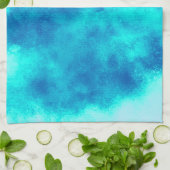 Cloud Effect Blue Tee Handtuch (Gefaltet)