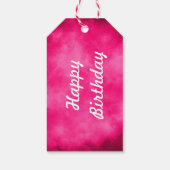 Cloud Effect – Pink Gift Tags Geschenkanhänger (Rückseite)