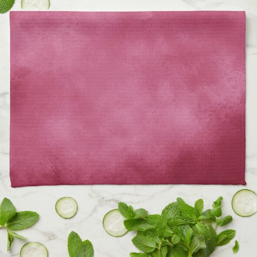 Cloud-Effekt Burgundy Blush Teetuch Geschirrtuch (Gefaltet)
