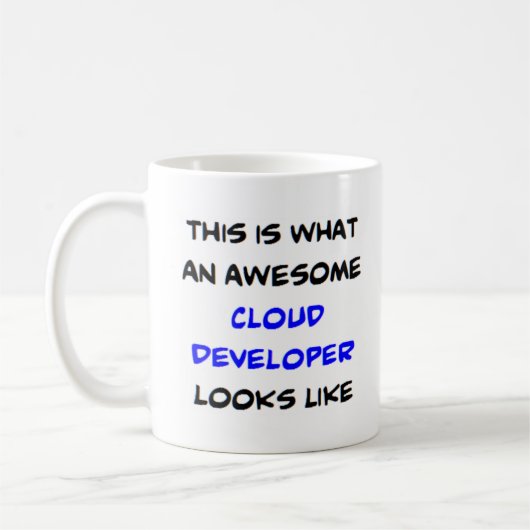 Cloud-Entwickler, phantastisch Kaffeetasse (Links)
