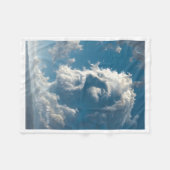 Cloud Face Profildecke Fleecedecke (Vorderseite (Horizontal))