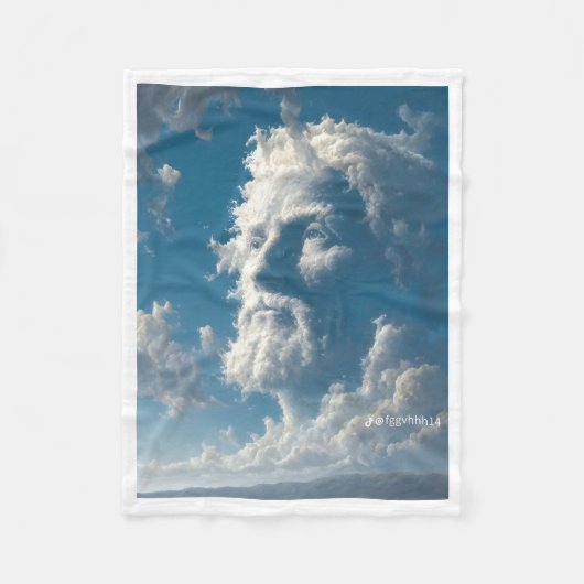 Cloud Face Profildecke Fleecedecke (Vorderseite)