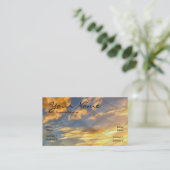 Cloud Fantasy Business Card Visitenkarte (Stehend Vorderseite)