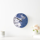 Cloud Fire Runde Wanduhr (Zuhause)
