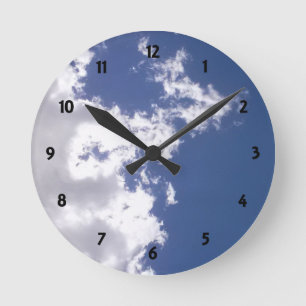 Cloud Fire Runde Wanduhr