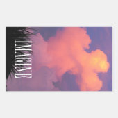 Cloud-Formen Rechteckiger Aufkleber (Vorderseite)