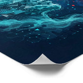 Cloud-Giganten — AI Cloud War Kunstposter Poster (Ecke)