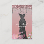 Cloud Hanger Dress Fashion Shop Glitzer Tropfen Visitenkarte (Vorderseite)