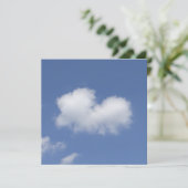 Cloud Heart Flat Card (Stehend Vorderseite)