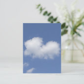 Cloud Heart Flat Card Postkarte (Stehend Vorderseite)