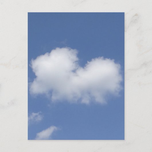 Cloud Heart Flat Card Postkarte (Vorderseite)