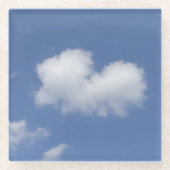 Cloud Heart Glasuntersetzer (Vorderseite)
