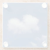 Cloud Heart Glasuntersetzer (Rückseite)