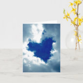 Cloud Heart Karte (Gelbe Blume)