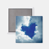 Cloud Heart Magnet (Vorderseite/Rückseite)