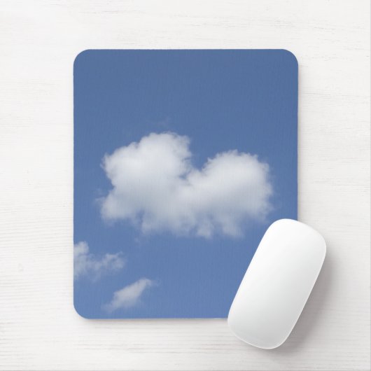 Cloud Heart Mousepad (Mit Mouse)