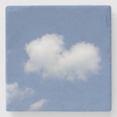 Cloud Heart Steinuntersetzer (Vorderseite)