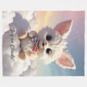 "Cloud Hopping Fun" Fleecedecke (Vorderseite (Horizontal))