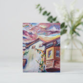 Cloud House Postkarte (Stehend Vorderseite)