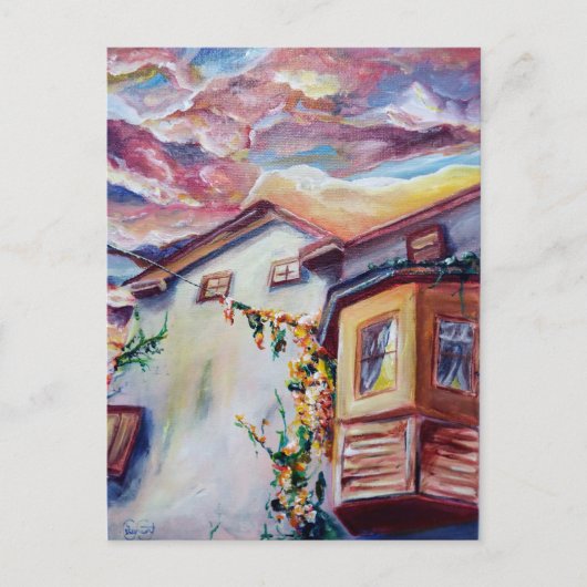 Cloud House Postkarte (Vorderseite)