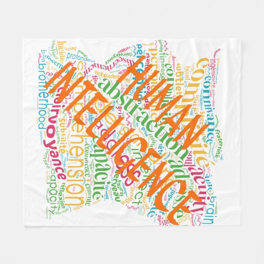 Cloud Human Intelligence Fleecedecke (Vorderseite (Horizontal))