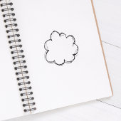 Cloud Journal Gummistempel