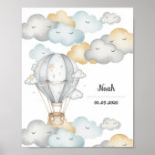 Cloud Journey" Art Print - Baby Nursery Decor Poster (Vorne)