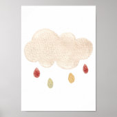 Cloud Kinderzimmer Poster Boho Kinder Zimmerdekora (Vorne)