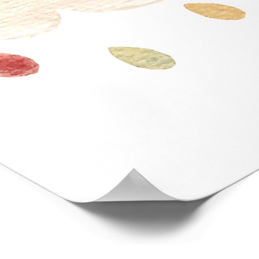 Cloud Kinderzimmer Poster Boho Kinder Zimmerdekora (Ecke)