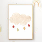Cloud Kinderzimmer Poster Boho Kinder Zimmerdekora