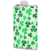 Cloud Kleeblatt Irish Green Spring St Patricks Day Flachmann (Links)