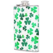 Cloud Kleeblatt Irish Green Spring St Patricks Day Flachmann (Links)