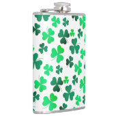 Cloud Kleeblatt Irish Green Spring St Patricks Day Flachmann (Rechts)