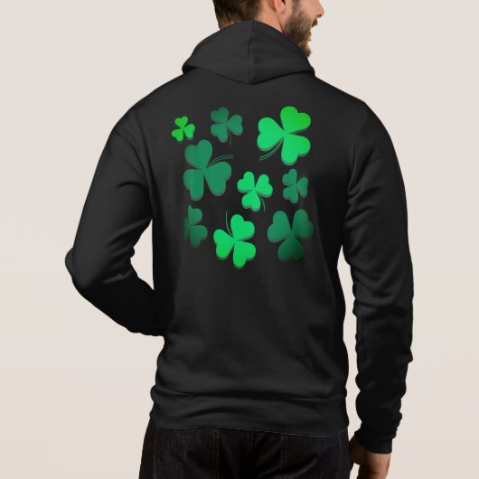 Cloud Kleeblatt Irish Green Spring St Patricks Day Hoodie (Rückseite)