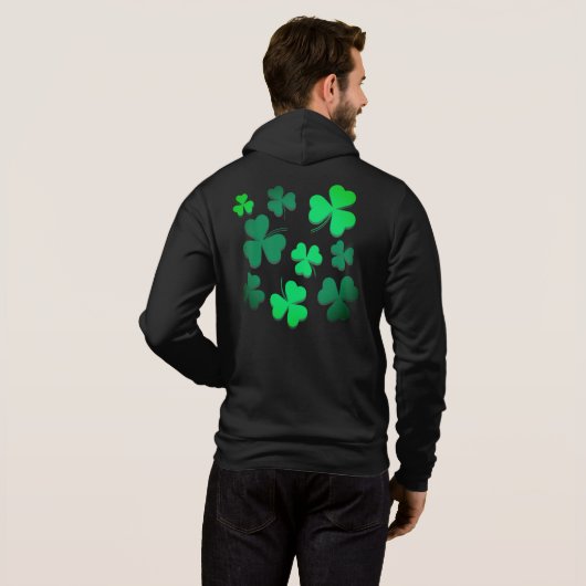 Cloud Kleeblatt Irish Green Spring St Patricks Day Hoodie (Schwarz voll)