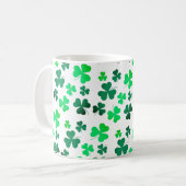 Cloud Kleeblatt Irish Green Spring St Patricks Day Kaffeetasse (Vorderseite Links)