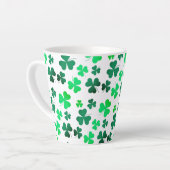 Cloud Kleeblatt Irish Green Spring St Patricks Day Milchtasse (Linke Ecke)