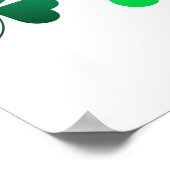 Cloud Kleeblatt Irish Green Spring St Patricks Day Poster (Ecke)
