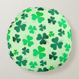 Cloud Kleeblatt Irish Green Spring St Patricks Day Rundes Kissen
