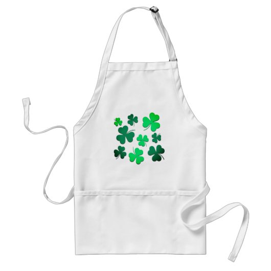 Cloud Kleeblatt Irish Green Spring St Patricks Day Schürze (Vorne)