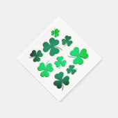 Cloud Kleeblatt Irish Green Spring St Patricks Day Serviette (Ecke)
